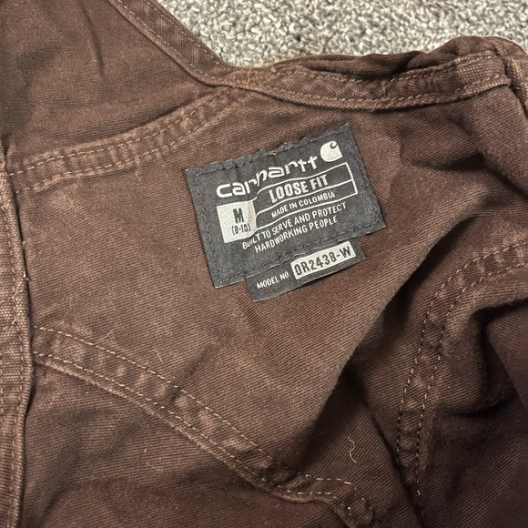 Carhartt Women's Dark Brown Jeans Overalls - Picture 3 of 5